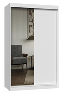 SZAFA PRZESUWNA IGA 120 CM 1 LUSTRO BIEL MAT