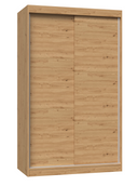 SZAFA PRZESUWNA IGA 120 CM DRZWI PRZESUWNE PÓŁKI DĄB ARTISAN