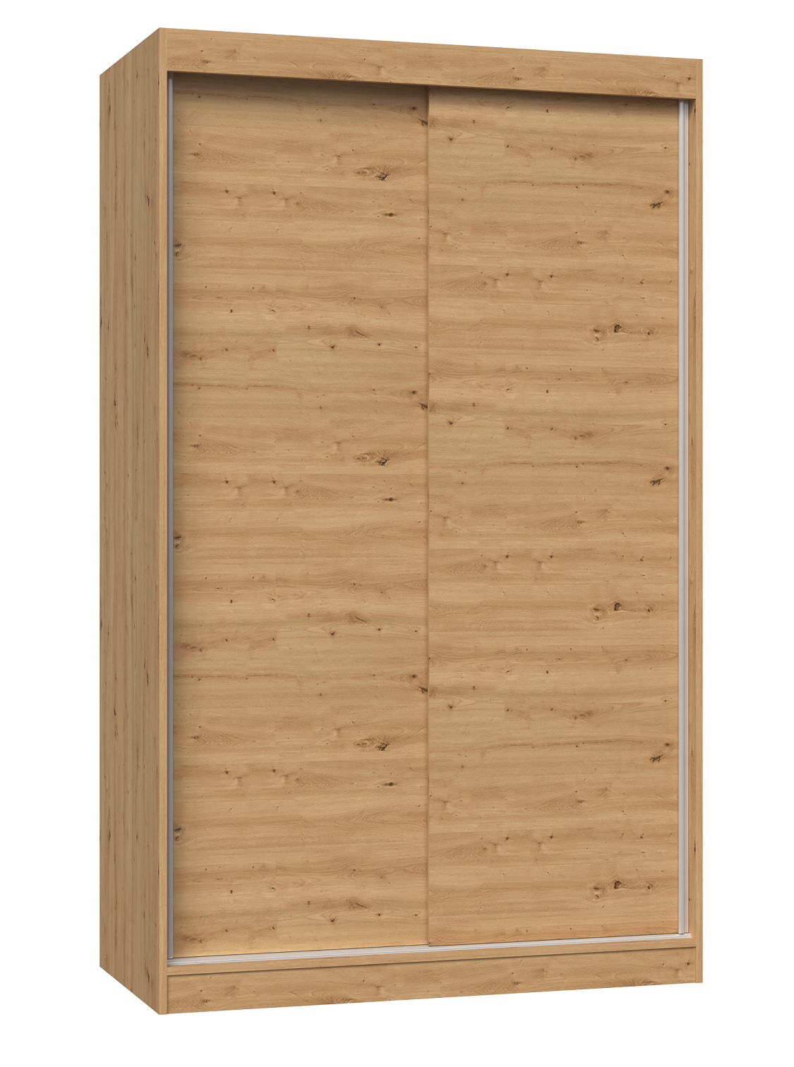SZAFA PRZESUWNA IGA 120 CM DRZWI PRZESUWNE PÓŁKI DĄB ARTISAN