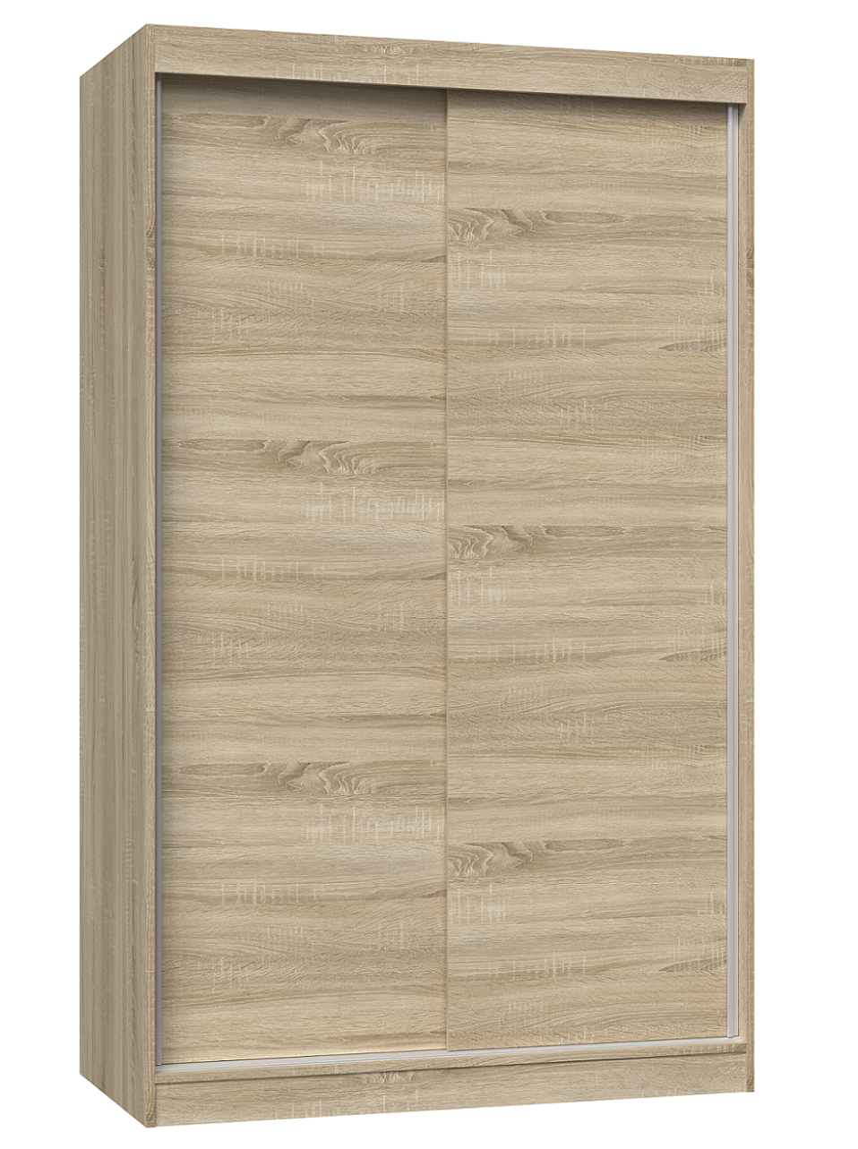 SZAFA PRZESUWNA IGA 120 CM DRZWI PRZESUWNE PÓŁKI DĄB SONOMA