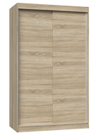 SZAFA PRZESUWNA IGA 120 CM DRZWI PRZESUWNE PÓŁKI DĄB SONOMA