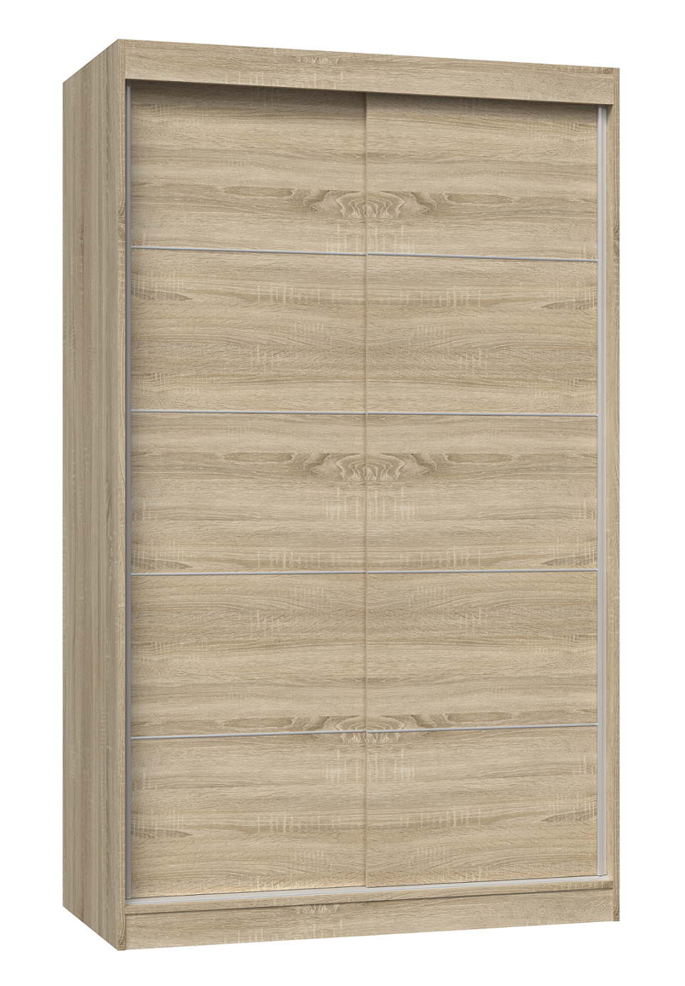 SZAFA PRZESUWNA IGA 120 CM DRZWI ZE SZPROSAMI DĄB SONOMA