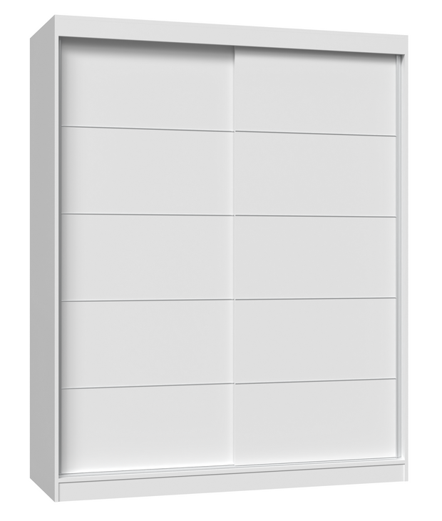 SZAFA PRZESUWNA IGA 160 CM DRZWI PRZESUWNE ZE SZPROSAMI BIEL