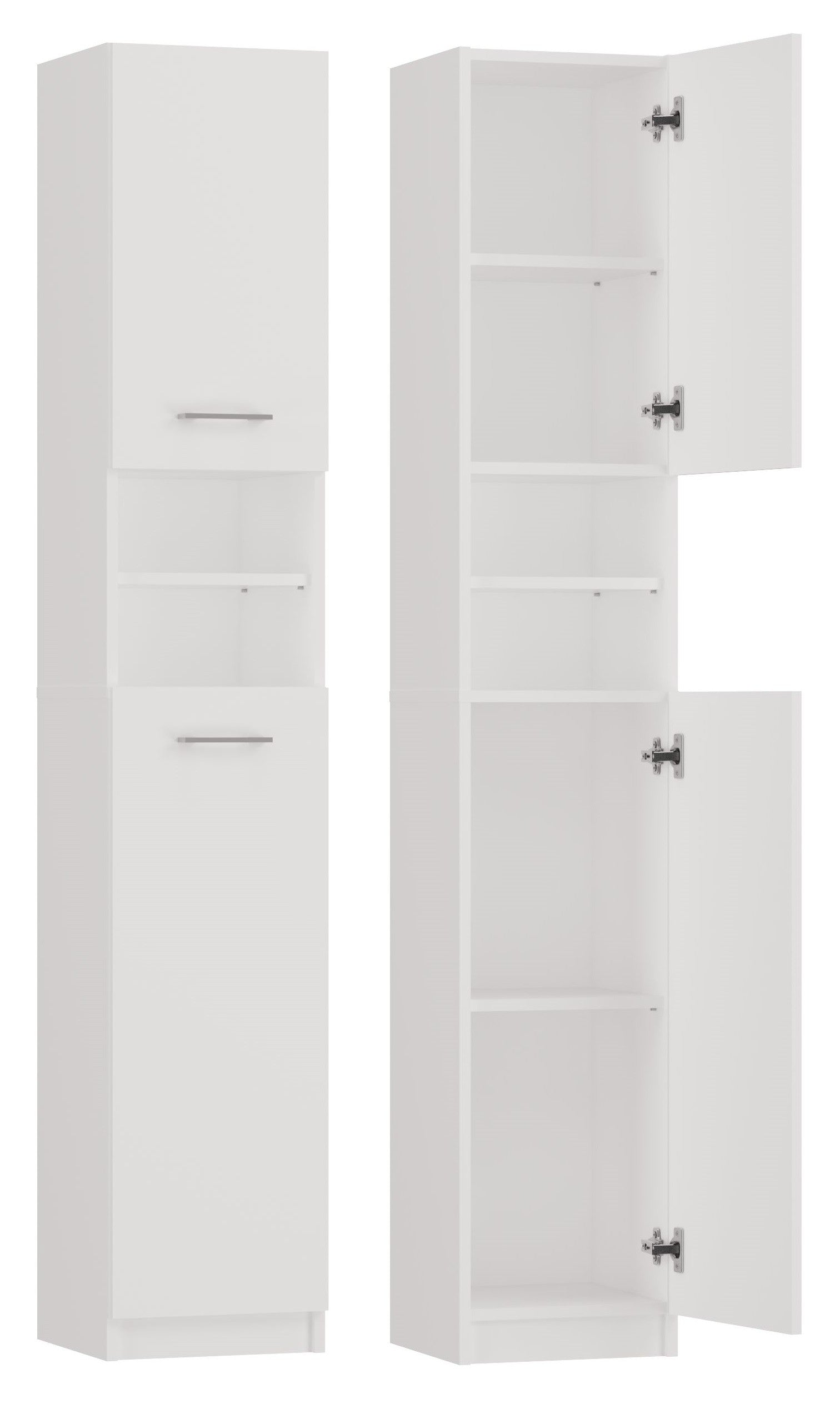 SZAFKA ŁAZIENKOWA MARBELA 32CM REGAŁ SŁUPEK BIAŁY