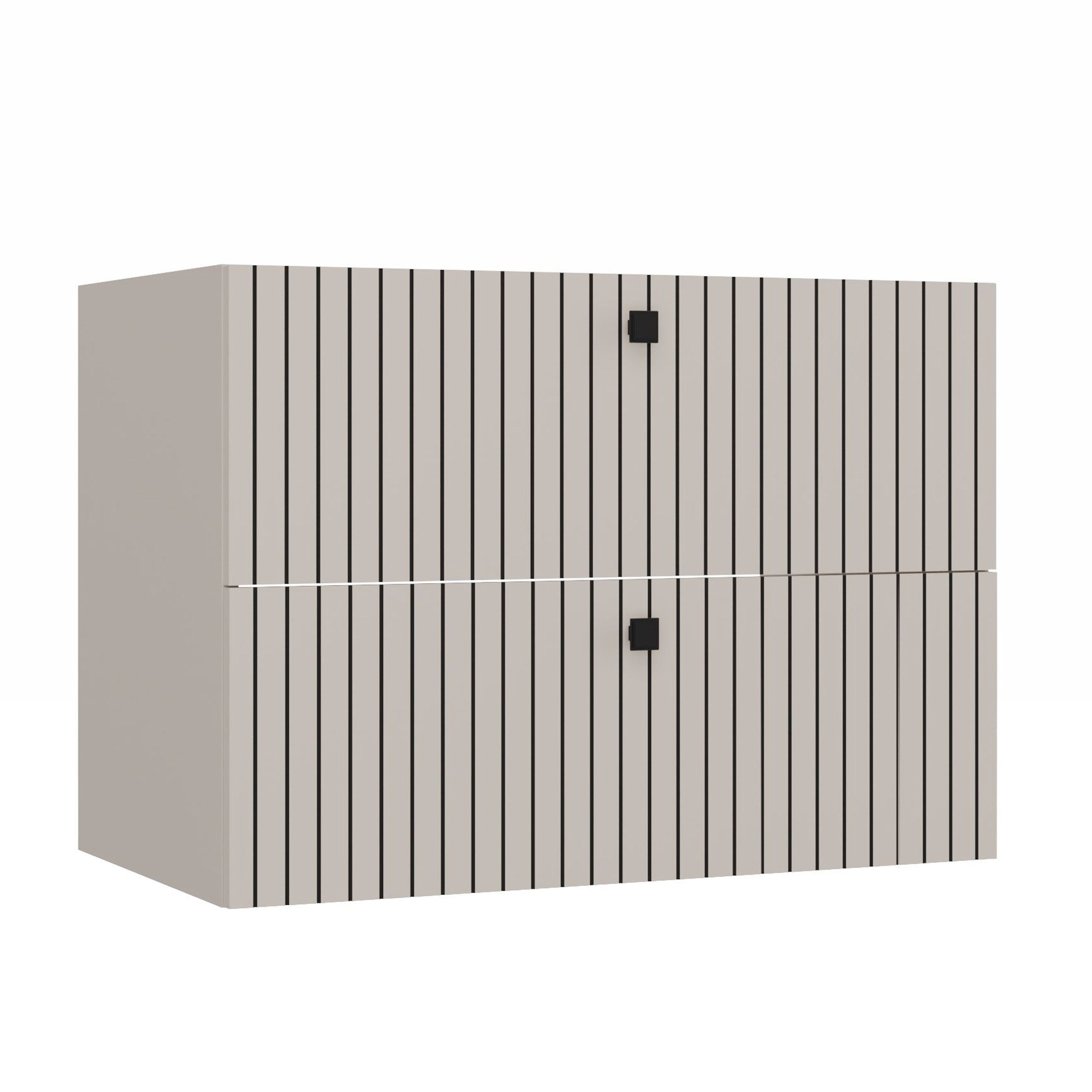 SZAFKA POD UMYWALKĘ TIGO 80 2S KASZMIR RYFLOWANY FRONT
