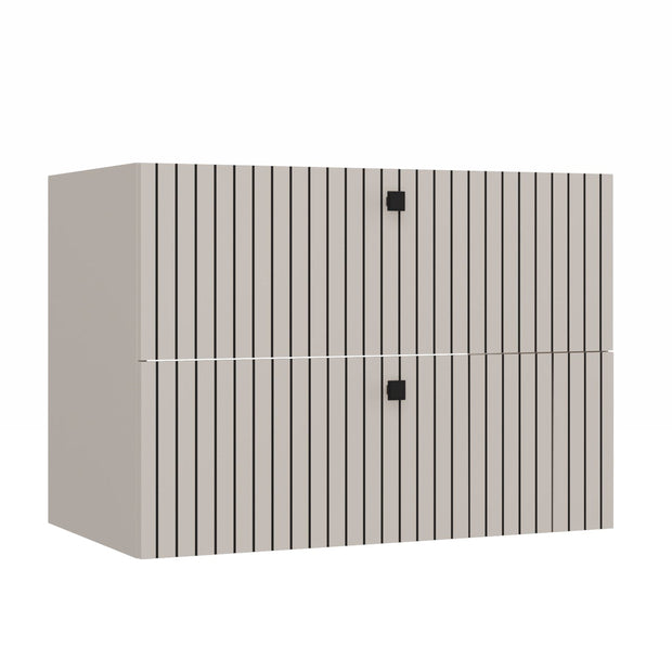 SZAFKA POD UMYWALKĘ TIGO 80 2S KASZMIR RYFLOWANY FRONT