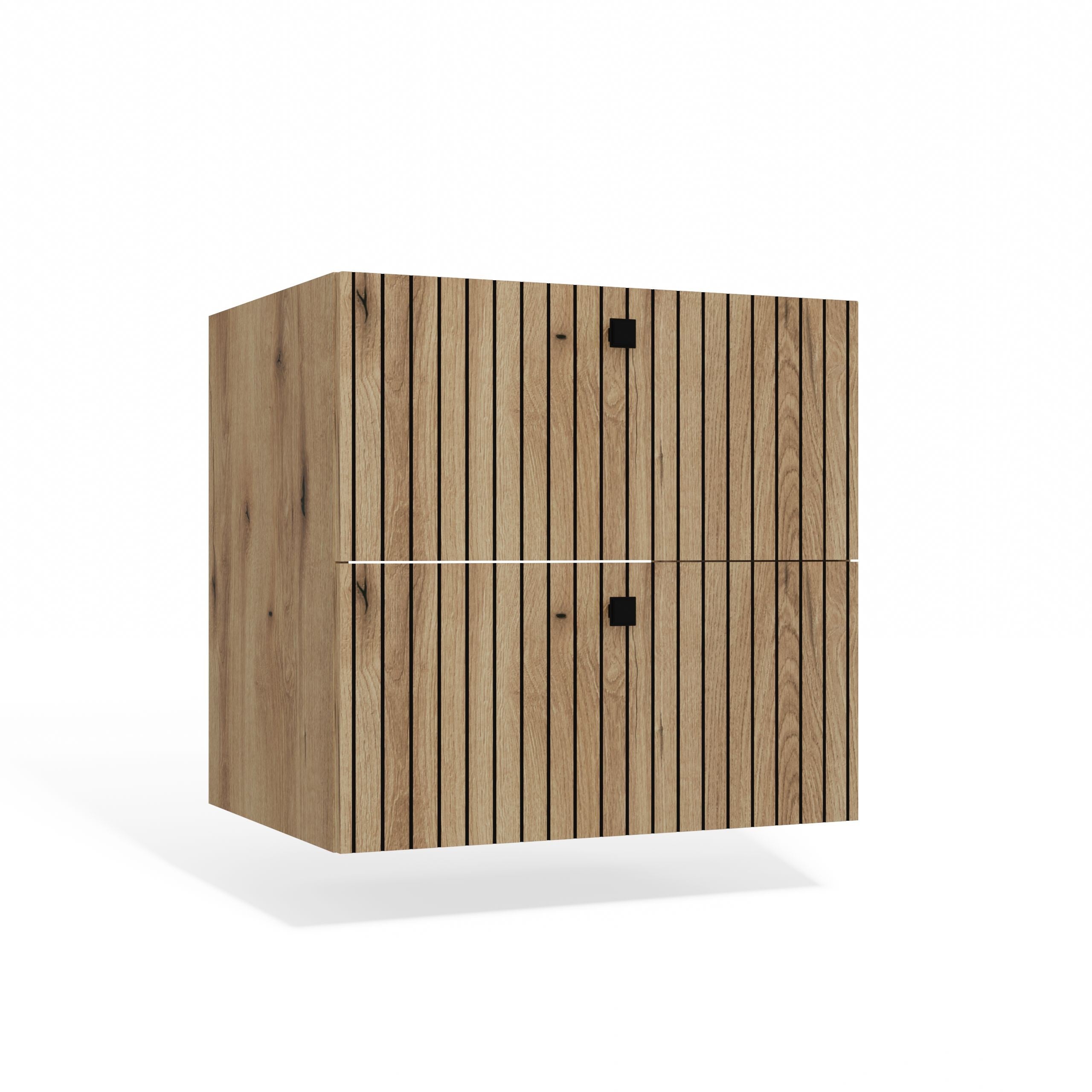 SZAFKA POD UMYWALKĘ TIGO 60 2S DĄB EVOKE RYFLOWANY FRONT
