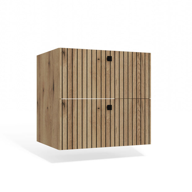 SZAFKA POD UMYWALKĘ TIGO 60 2S DĄB EVOKE RYFLOWANY FRONT