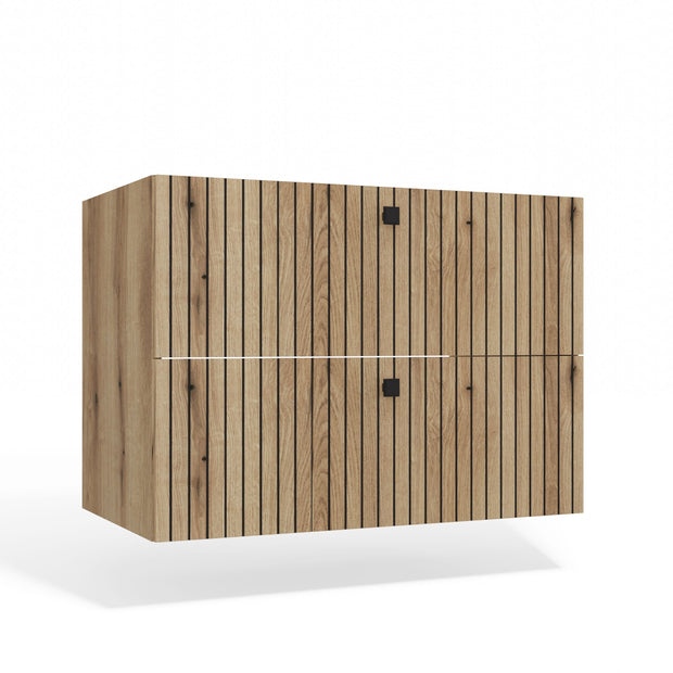 SZAFKA POD UMYWALKĘ TIGO 80 2S DĄB EVOKE RYFLOWANY FRONT