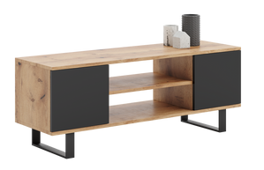 SZAFKA RTV FOCUS 155 cm - CZERŃ
